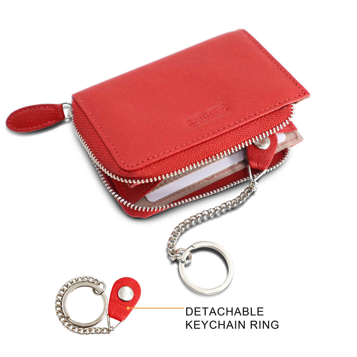 Sleek Coin Pouch Red