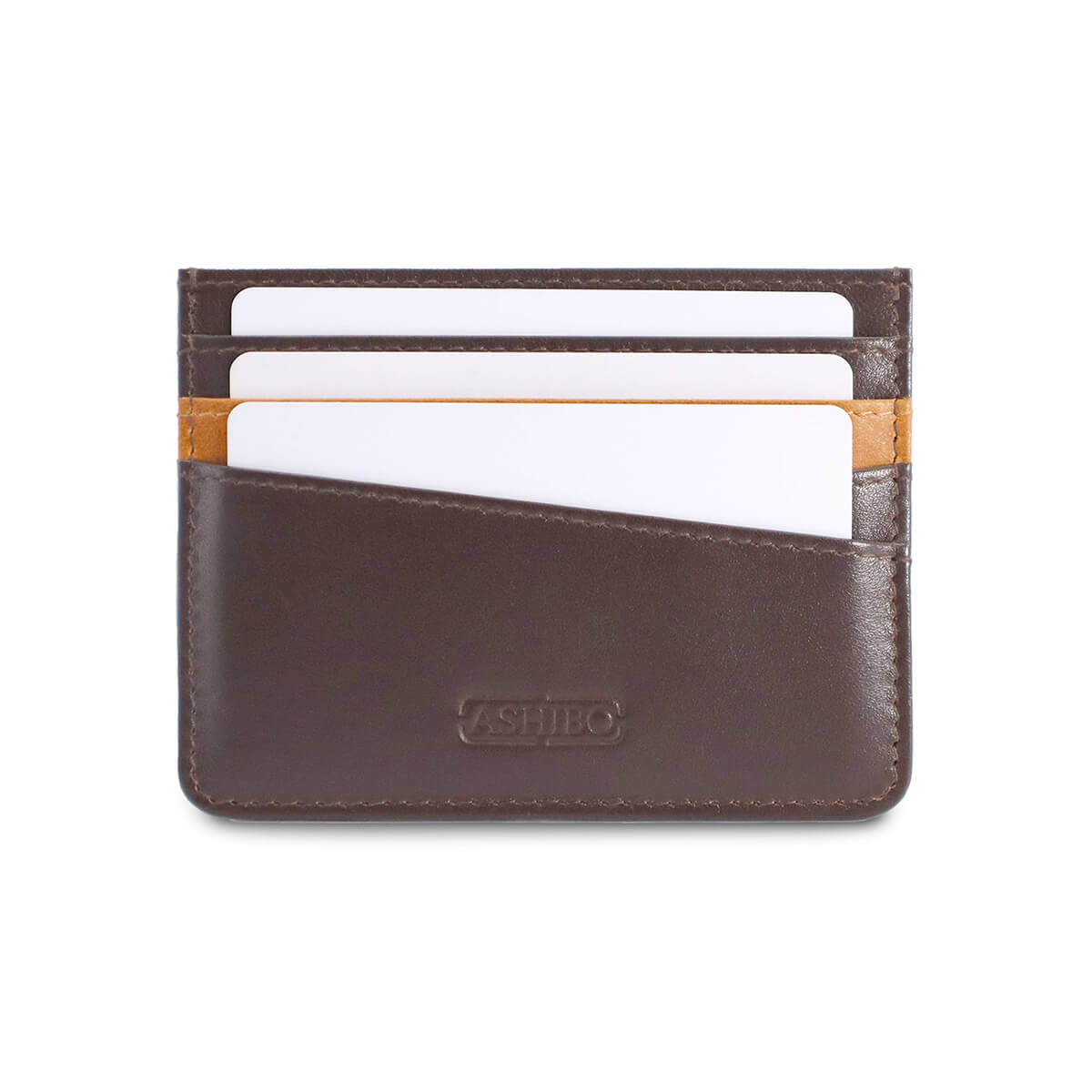 Handcrafted Card Holder Brown Tan