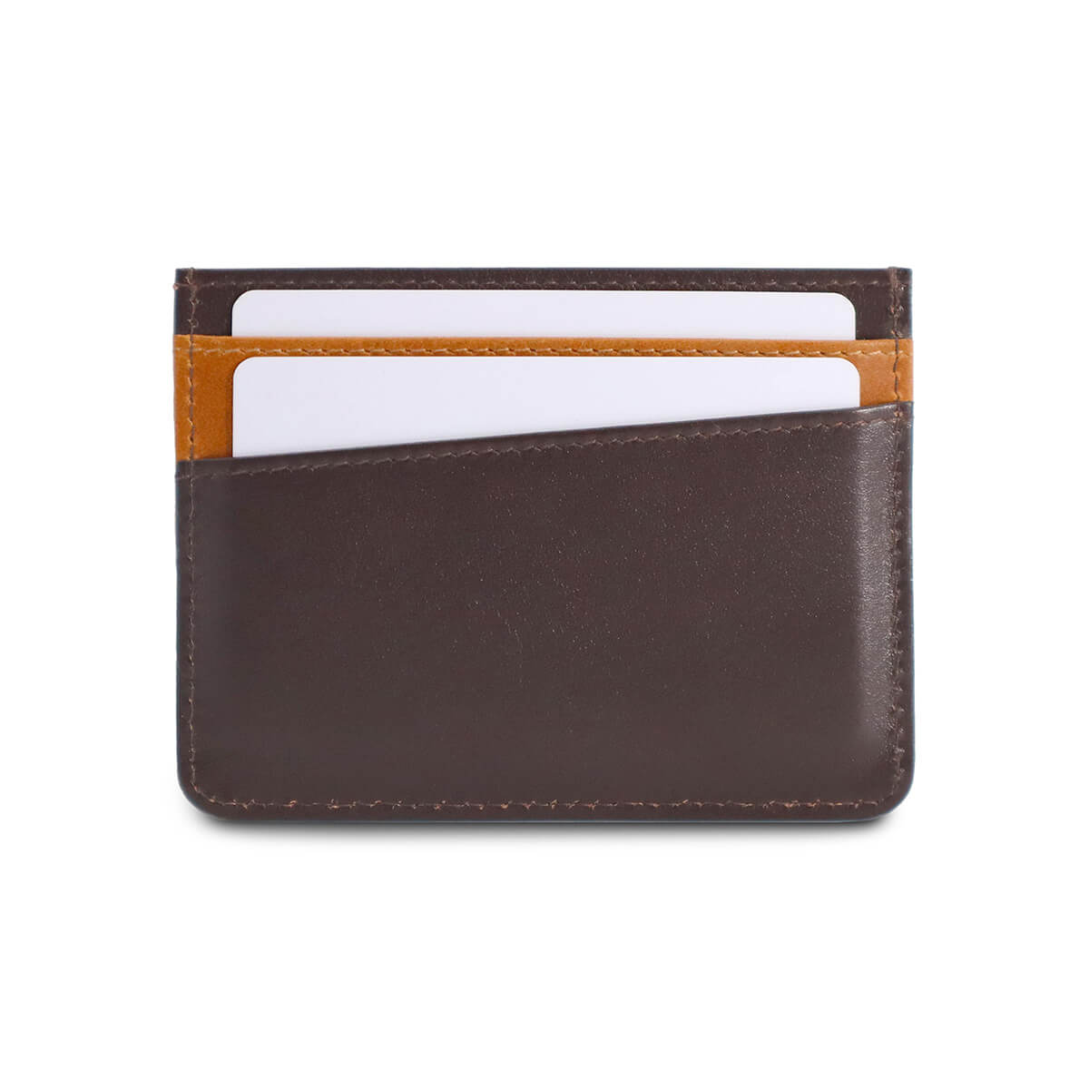 Handcrafted Card Holder Brown Tan