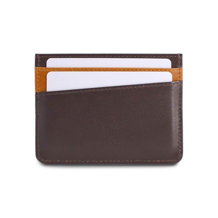 Handcrafted Card Holder Brown Tan