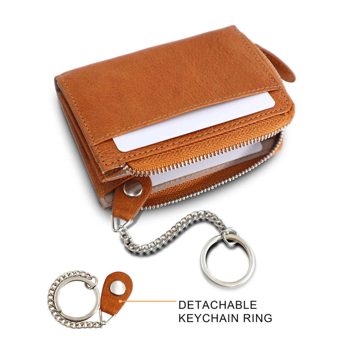 Sleek Coin Pouch Tan