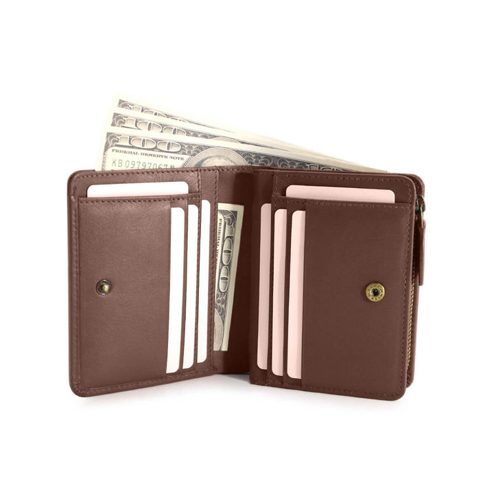 The Bifold Wallets Maroon