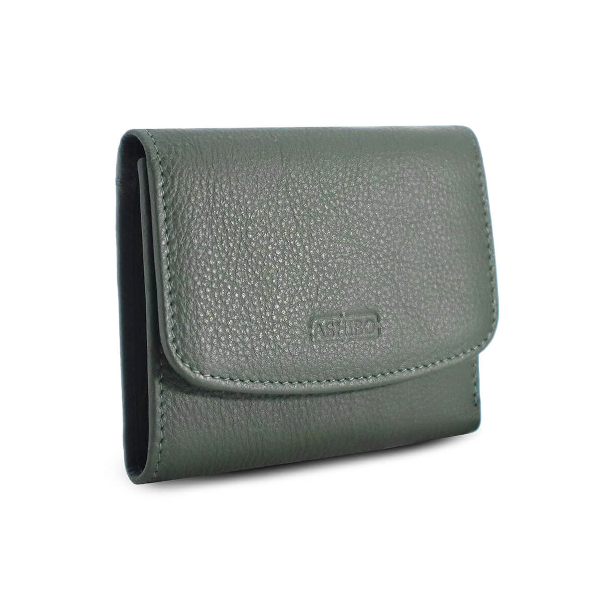 Handcrafted Card Wallet Dark Moss Green