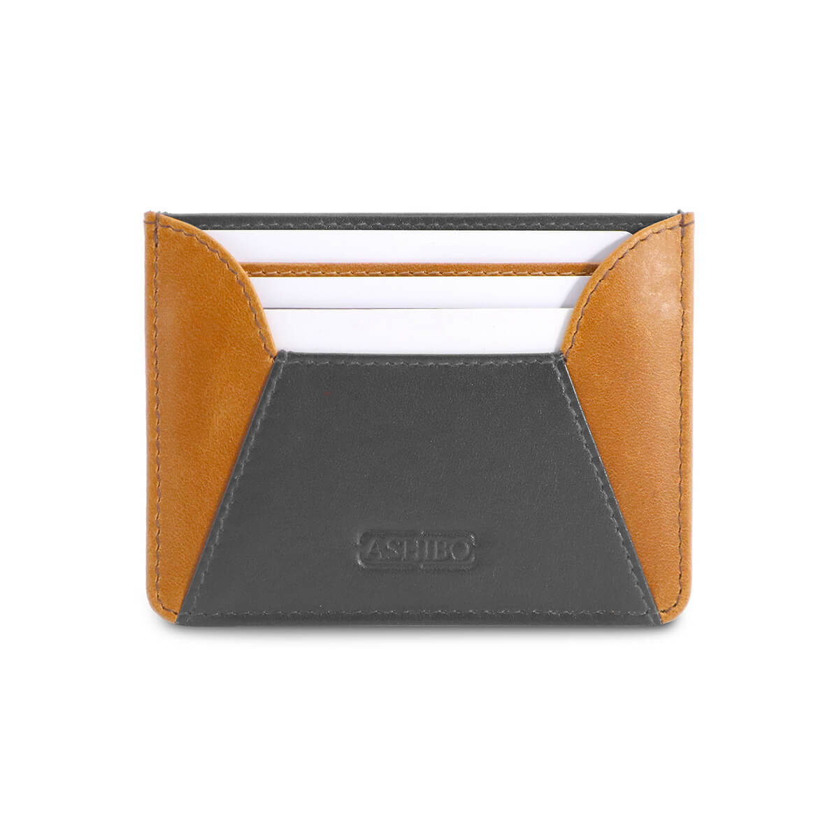 Handcrafted Card Holder Black Tan