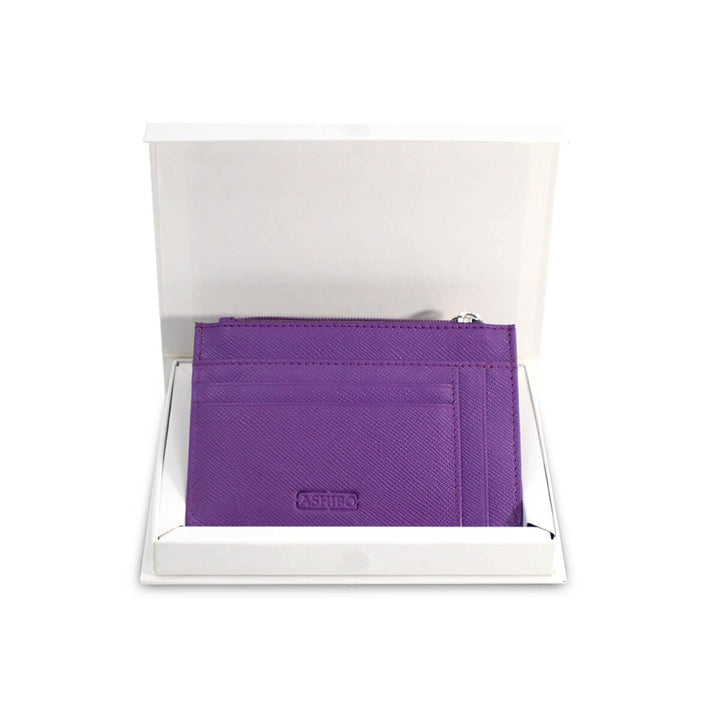 Handcrafted Card Wallet Purple