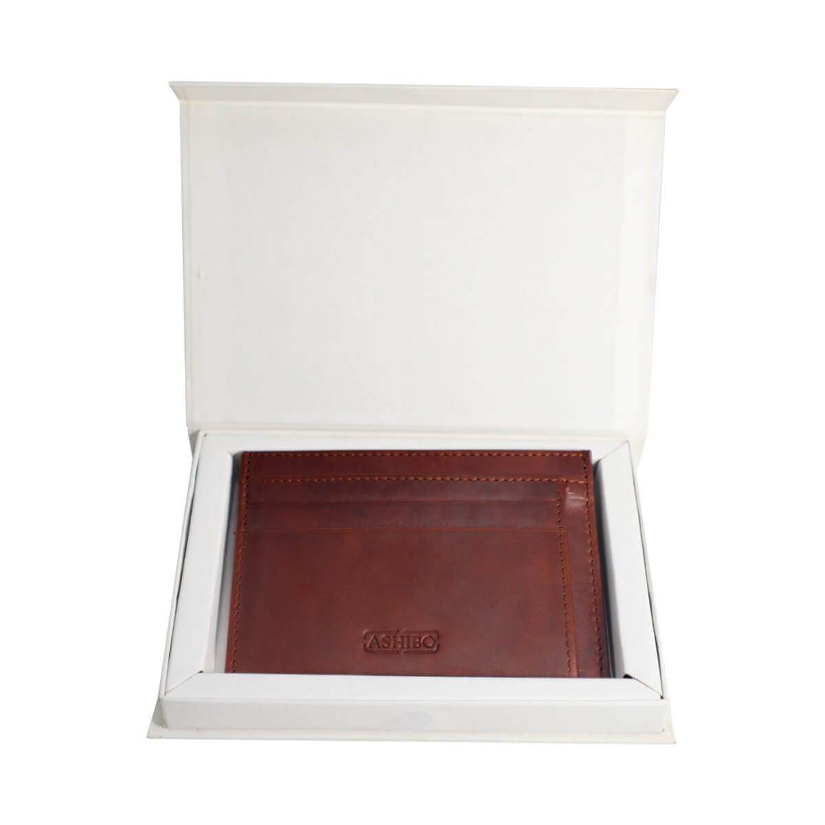 Handcrafted Card Holder Brown