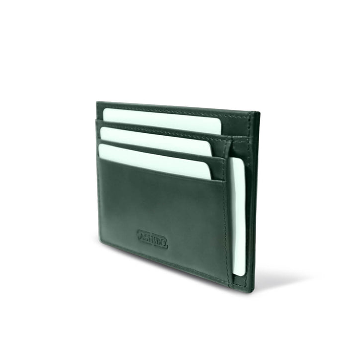 Handcrafted Card Holder Green