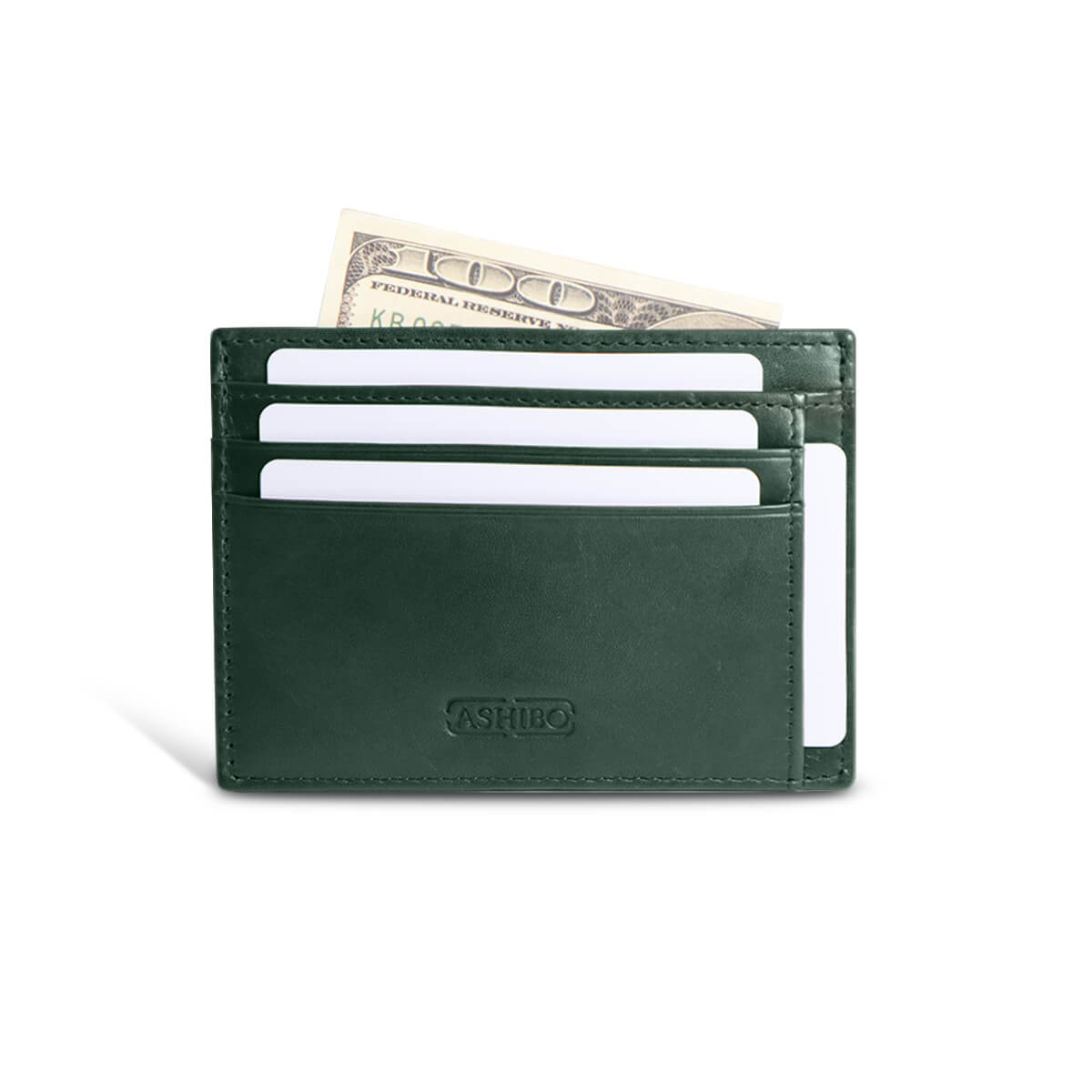 Handcrafted Card Holder Green