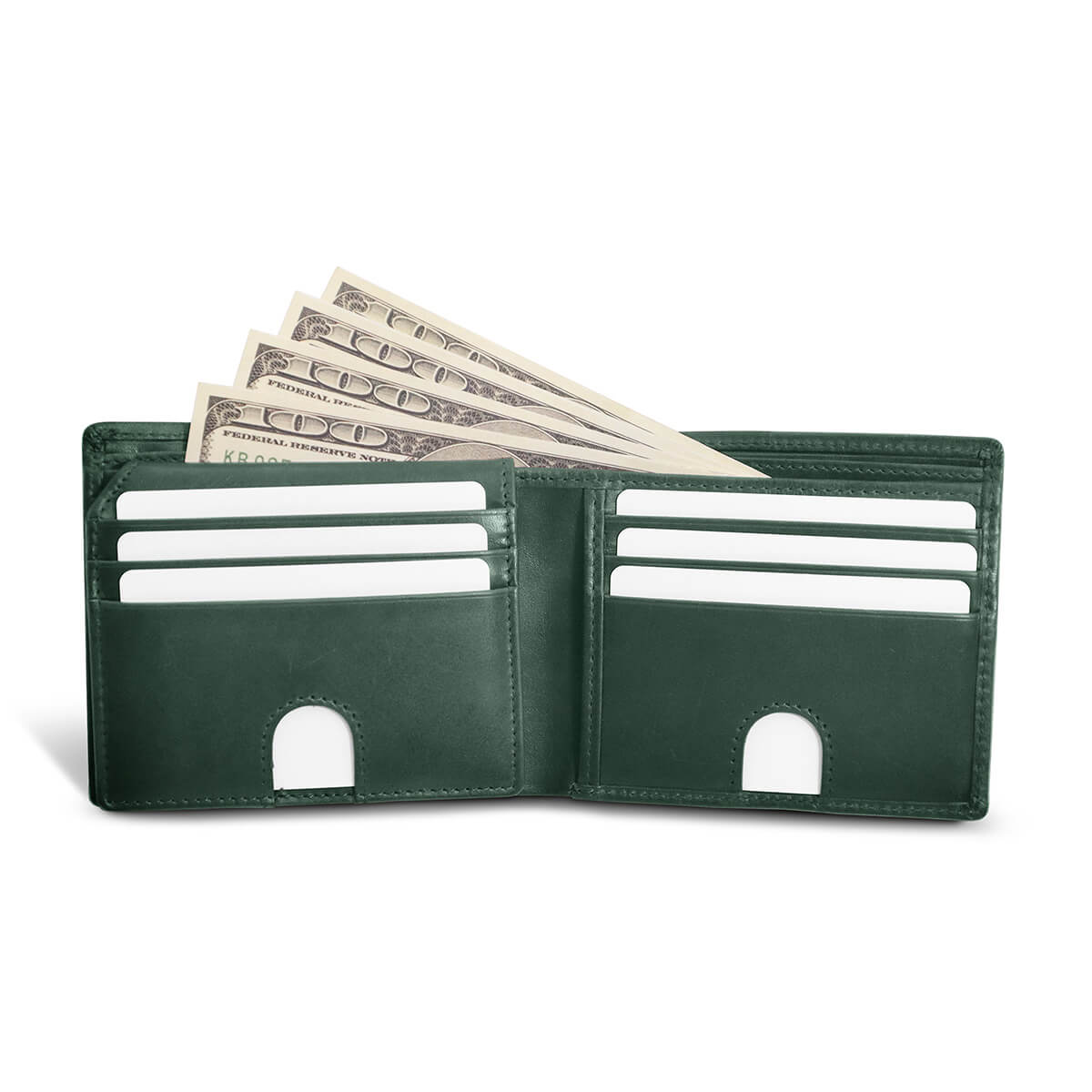 The Bifold Wallets Green