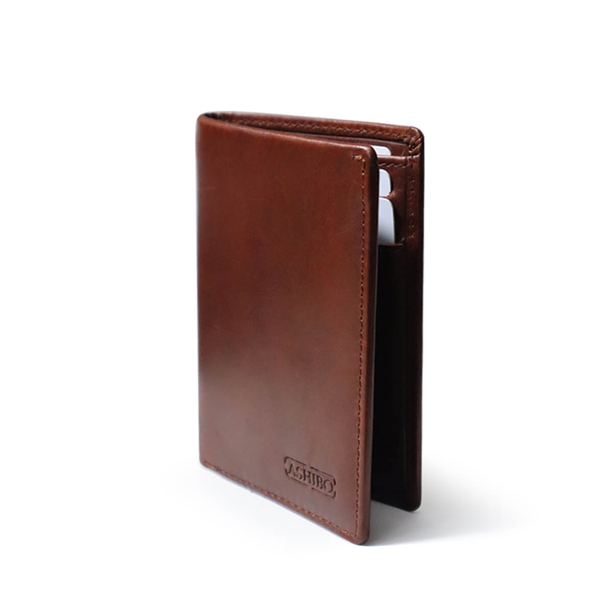 Handcrafted Card Holder Brown